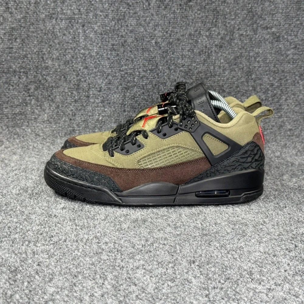Jordan Spizike Low Beef & Broccoli Sneakers Men's 8 Brown Green Retro Athletic